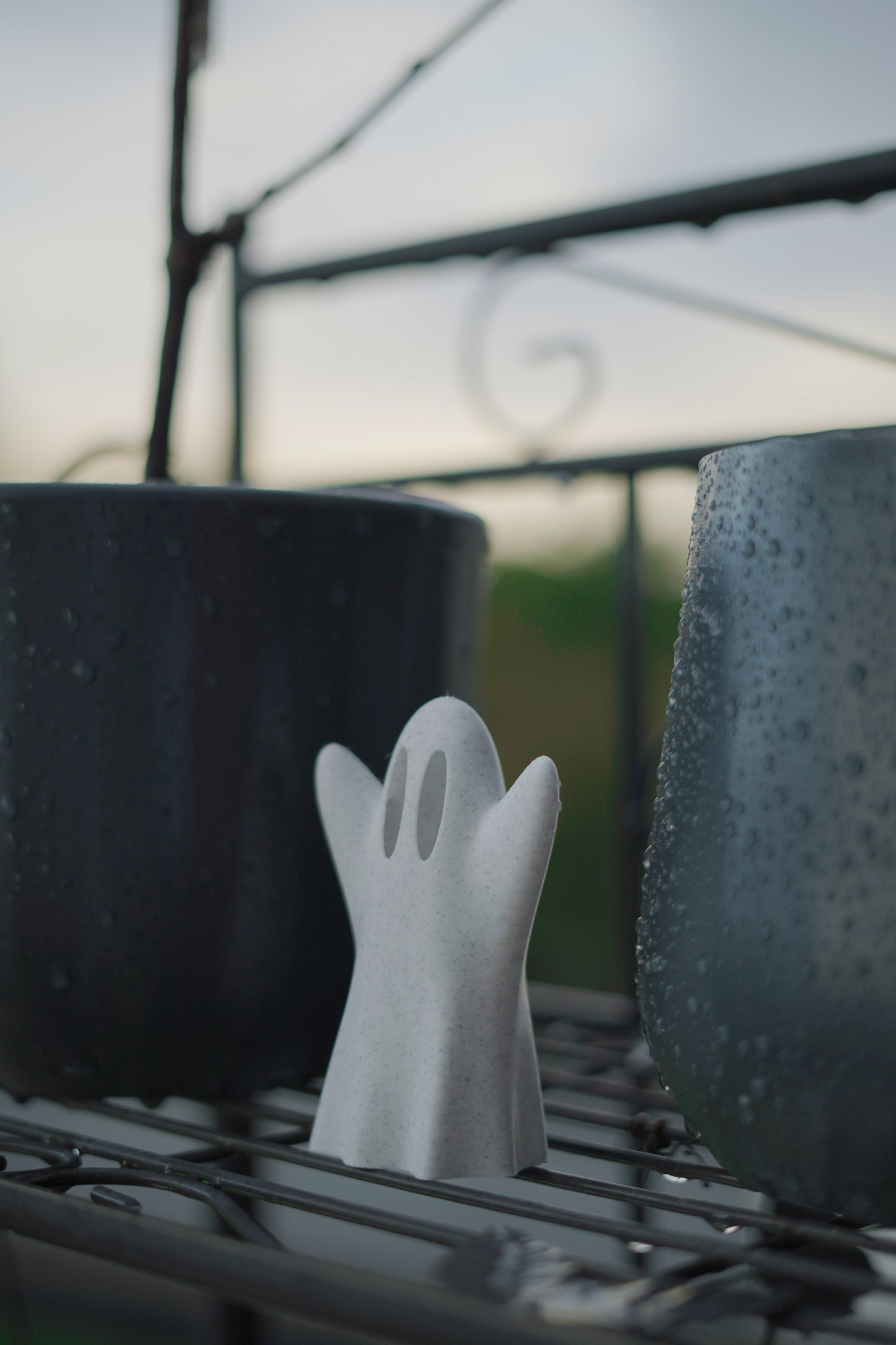 Geist Figur – Herbst & Halloween Deko mit LED-Teelicht