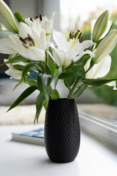 Design Vase „Sam“ – Handveredelte Dekovase mit Struktur