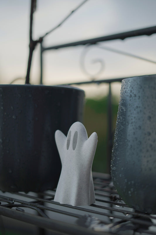 Geist Figur – Herbst & Halloween Deko mit LED-Teelicht