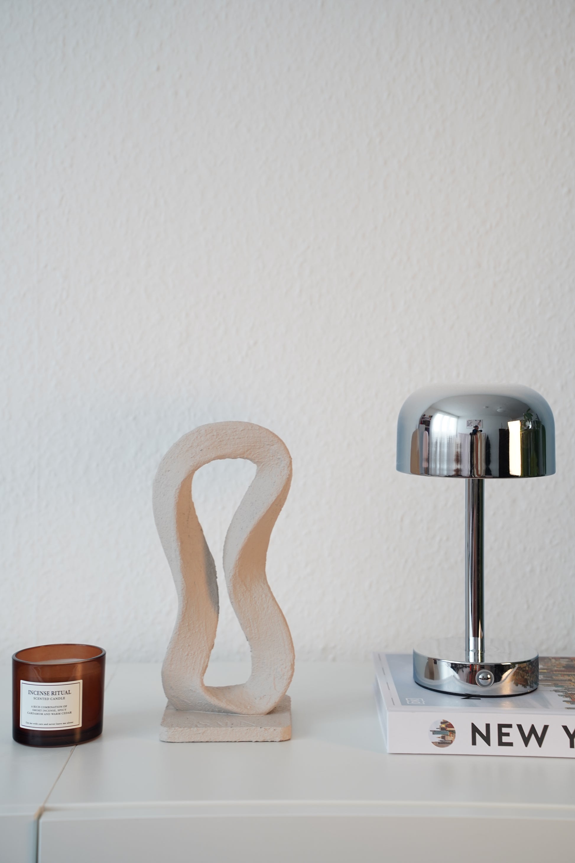 Design Skulptur Élan Infinity in Beige – Unikat von Saen-Design