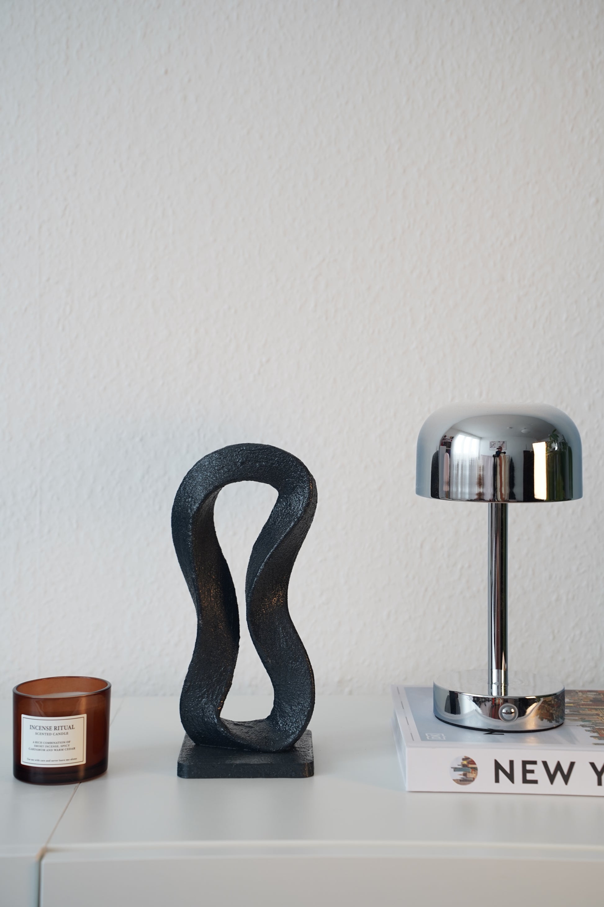 Design Skulptur Élan Infinity in Grau – Unikat von Saen-Design