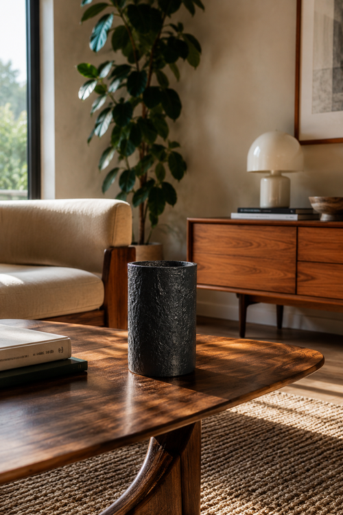 Stiftebecher „Texture" – Handveredeltes Designobjekt | Saen-Design